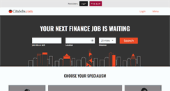 Desktop Screenshot of cityjobs.com