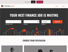 Tablet Screenshot of cityjobs.com